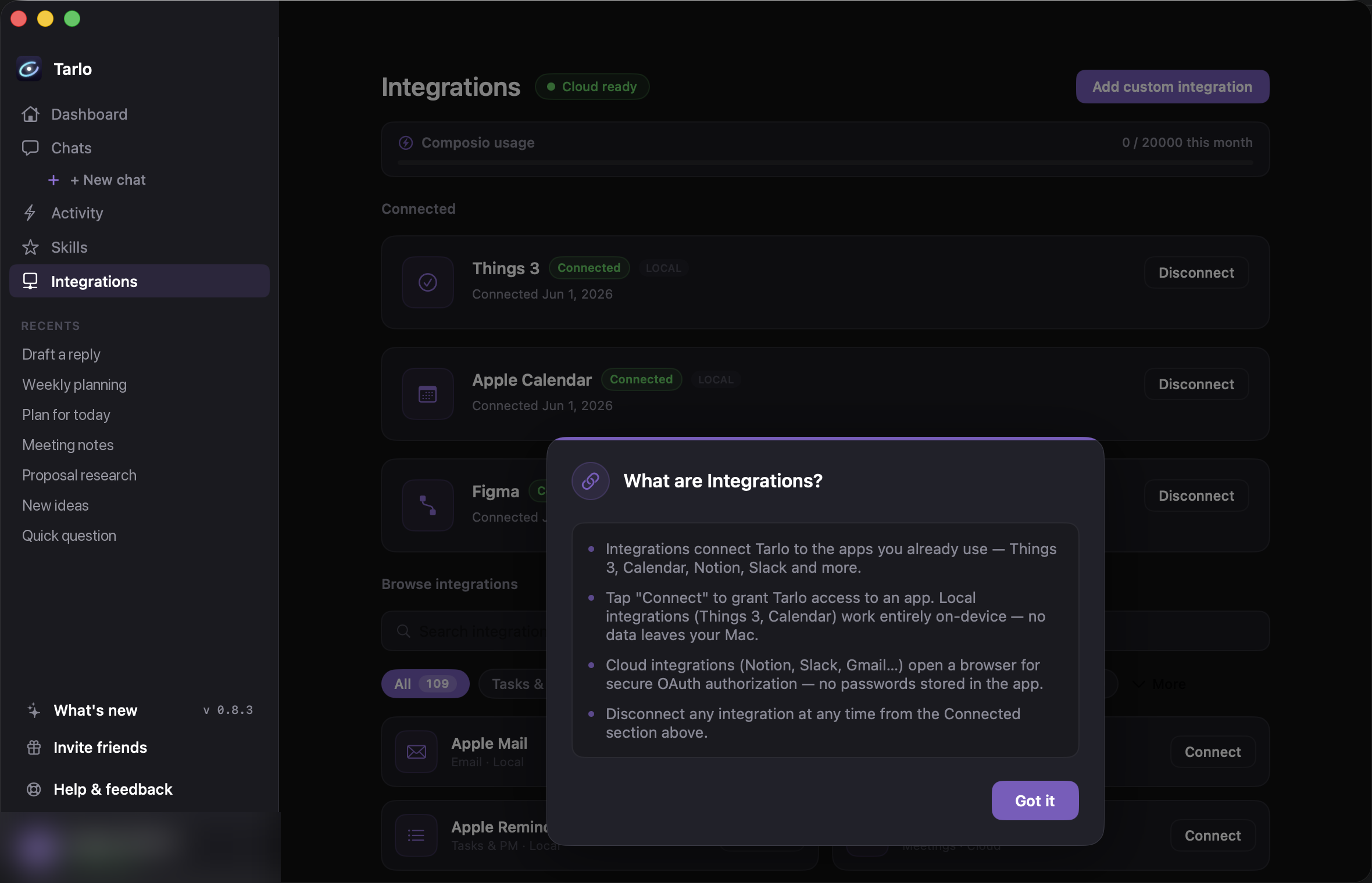Connect apps